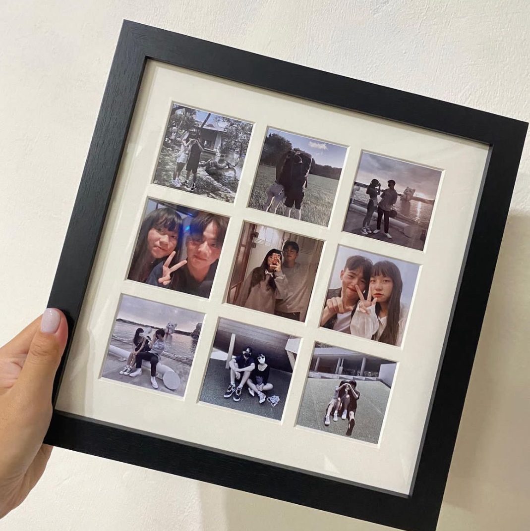 Nine-grid Photo Frame (black) — CC PhotoStore